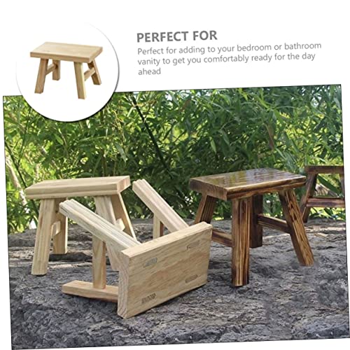 GLSTOY Wooden Stool Stool Foot Stool Footstool for Toilet Stepping Stool for Adults Step Stool Bathroom Stool Small Short Stool Small Footstool Stools for Adults