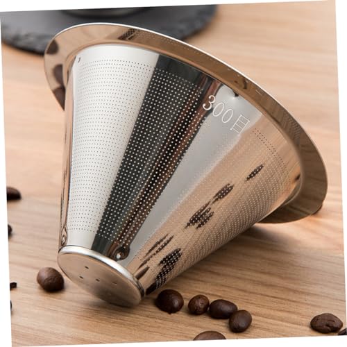 Mikinona Coffee Filter Tea Net Strainer Mesh for Coffee Espresso Mesh Screen Filter Espresso Filter Screen Coffee Machine Strainer Mesh Coffee Making Filter Screen Stainless Steel