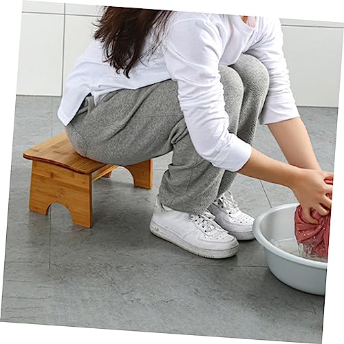 MOLUCKFU Toilet Stool Footstool for Toilet Stepping Stool Kitchen Bed Step Stool Portable Potty Toilet Squatting Stool Stools Camping Stool Potty Training Stool Office Stool Wooden