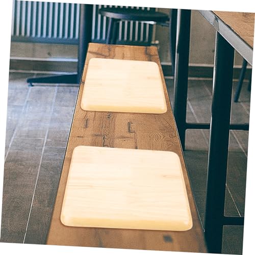 Amosfun Square Stool Restaurant Stool Seat Replacement Living Room Seat Replacement Stool Replacement Parts Square Chair Seat Replacement Furniture Acessory Square Kitchen Table Solid Wood