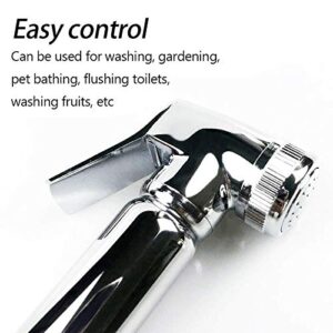 JIYTG Hand Held Bidet Toilet Sprayer Copper Toilet Spray Gun with Body Adjustable Jet Bathroom Bidet Sprayer Set