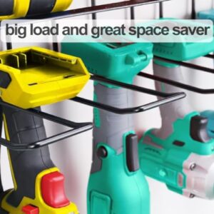 Power Tool Organizer, Floating Tool Shelf Wall Mounted, Power Tool Organizer Wall Mount, 3 Layers Storage Rack, Heavy Duty Tool Storage Rack for Garage Organizer