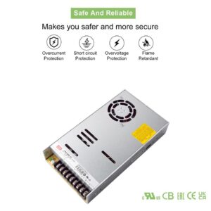 FerroFab LRS-600-27, 600W, 22.2A, 27V High-Efficiency 27V Industrial GradePower Supply, 92% Efficiency, Wide Temp -20~+65℃, 5G Vibration Resistant, Active PFC