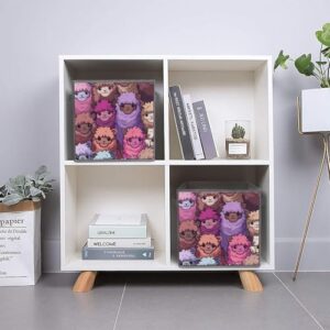 Alpaca Foldable Storage Bins with Handles Storage Cubes Closet Organizer for Living Room Bedroom 6PCS