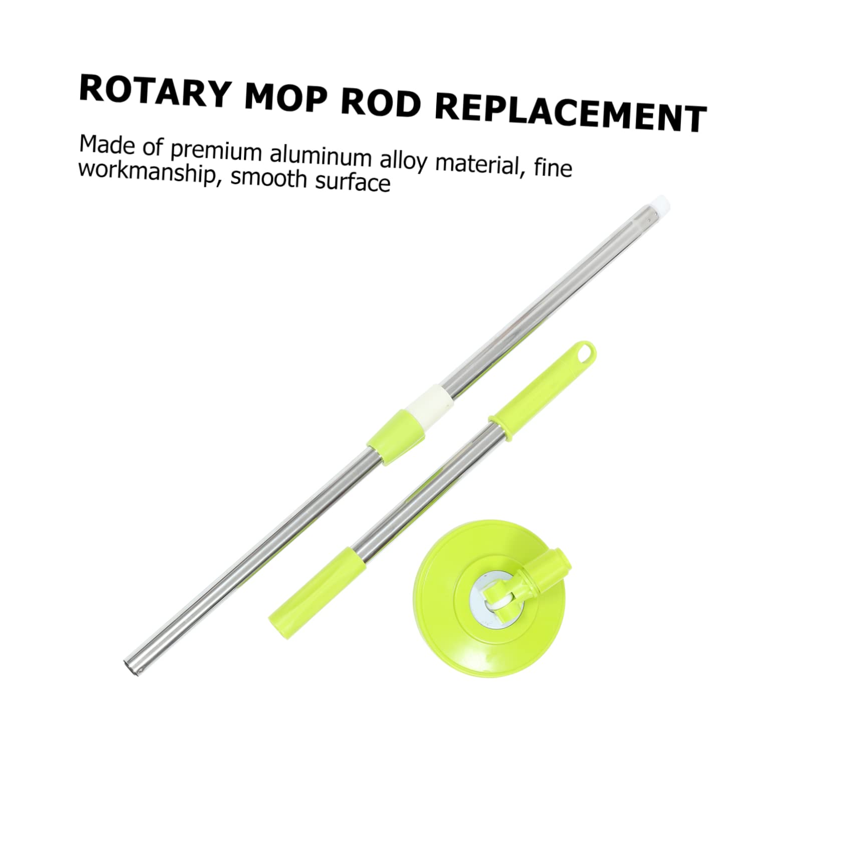 FOYTOKI 1 Set Mop Pole Mopping Floor Cleaner Mop Mopa para Limpiar Pisos Commercial Mop Turnicate Kit Handle Mop Rod Mop Handle Replacement Mops Rotating Mop Accessory Rod Green Plastic