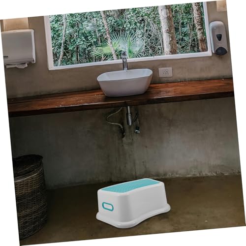 MOLUCKFU 1pc Plastic Stool Footstool Toilet Step Stool for Thicken Toilet Stool Child Step Stool Camp Stepping Stool Stable Toilet Chair Stepping Stool for Poop Chair Blue