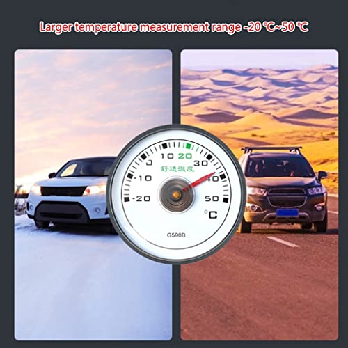 CAZSTYK 50mm Car/Refrigerator -20 to 50℃/-20 to 20℃ Dial Temperature Gauge