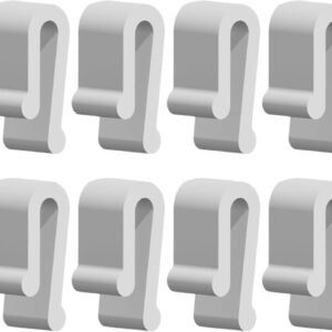 Dutch Oven Lid Protector Clips, Cookware Protector Clips Replacement Bumpers Stacking and Storage Protective Clips for Dutch Oven Pots-Pack of 8/16 (White)