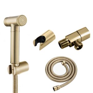 jiytg handheld bidet toilet sprayer bidet shower for toilet toilet bidet sprayer set cold water with hose brass toilet spray gun attachment