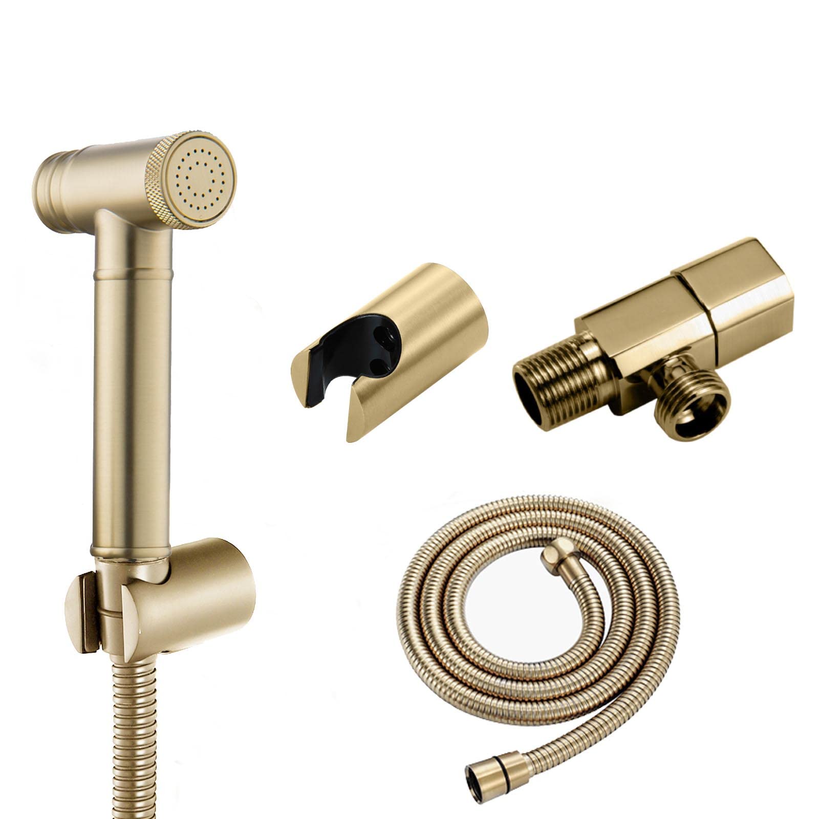 JIYTG Handheld Bidet Toilet Sprayer Bidet Shower for Toilet Toilet Bidet Sprayer Set Cold Water with Hose Brass Toilet Spray Gun Attachment