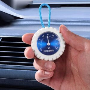 CAZSTYK Automotive Temperature Gauge Car Interior with Blue Dial Display