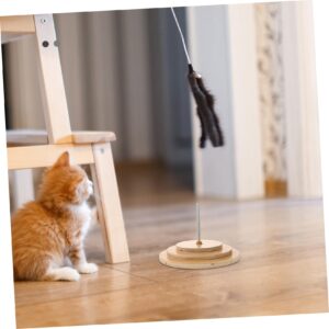 Cat Climbing Frame Accessories Detachable Cat Board Cat Scratcher Accessories Sturdy Cat Platform Cute Cat Scratching Post Wear-Resistant Cat Board DIY Cat Platform Wooden Beige POPETPOP