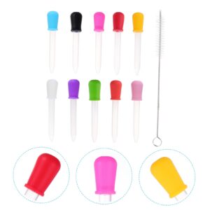 CHILDWEET 10pcs Dropper Medicine Pacifier Crafts Projects Liquid Food Training Feeder Milk Dispenser Fluid Liquid Pipettors Essential Oils Pipettes Child Medicine Dispenser