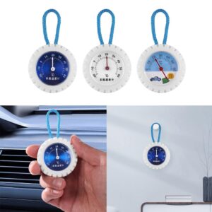 CAZSTYK Automotive Temperature Gauge Car Interior with Blue Dial Display