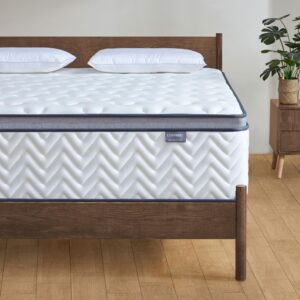 Lynnbery King Mattress, 12 Inch King Size Hybrid Mattress with Memory Foam and Individual Pocket Spring for Motion Isolation, Pressure Relief, Medium Firm Mattress in a Box, 76"*80"*12"