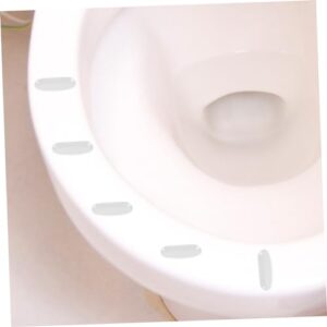 Hemobllo 4sets Toilet Seat Cushion Toilet Covers Toilet Gaskets Bidet Bumpers for Toilet Seats Toilet Seat Bumper Pads Clear Bumpers for Cabinets Furniture Bumpers Silicone 20pcs*4