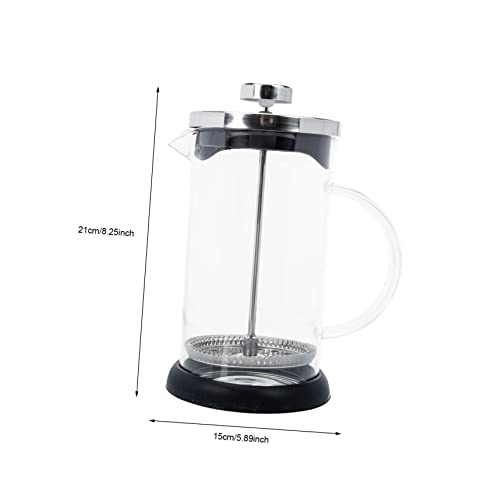 CRAFTHROU Coffee Maker Travel Kettle Coffee Maker Pot Coffee Pot Camping Tea Kettle Coffee Espresso Camping Water Jug Portable Espresso Coffee Maker Stainless Steel Silver