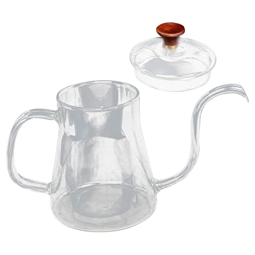 CRAFTHROU Coffee Hand Pot Office Coffee Pot Tea Pour Kettle Expresso Coffee Machine Stovetop Kettle Drip Coffee Maker Stainless Coffee Maker Espresso Stovetop Cafeteras Expresso Glass