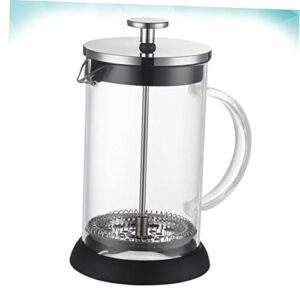 CONGARTENO 1pc Fashion Coffee Pot Manual Espresso Machines Tea Strainer Press Tea Maker Tea Brewer Pot Espresso Maker Press Coffee Machine Manual Espresso Press Coffee Filtration Teapot Black