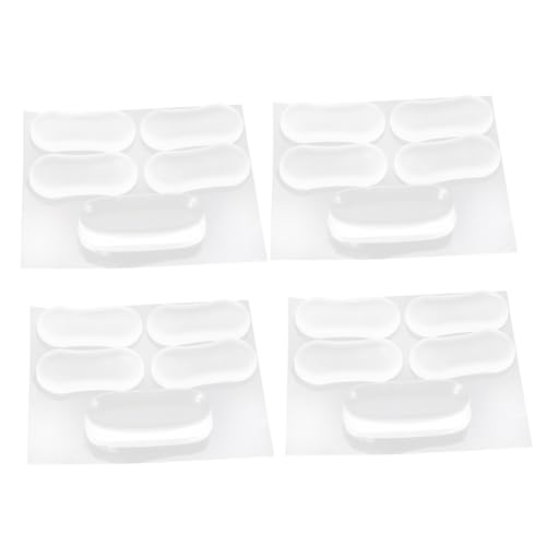 Hemobllo 4sets Toilet Seat Cushion Toilet Covers Toilet Gaskets Bidet Bumpers for Toilet Seats Toilet Seat Bumper Pads Clear Bumpers for Cabinets Furniture Bumpers Silicone 20pcs*4