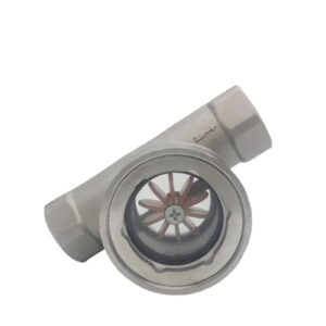 1/4" 3/8" 1/2" 3/4" 1" 1-1/2" 2" bspt female carbon steel 201 304 316 stainless window sight glass flow indicator with impeller(304 stainless steel,3/8")