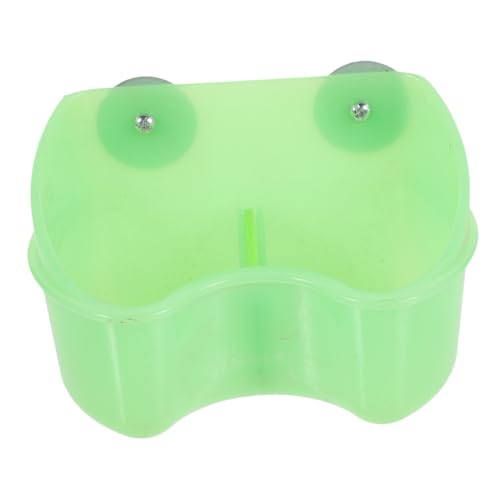 BESPORTBLE Box Bird Food Box Bird Cage Bird Feeders Pet Supplies Bird Food Dispenser Convenient Bird Feeder Bird Feeding Cup Bird Food Bowl Parrot Food Container Plastic Light Green