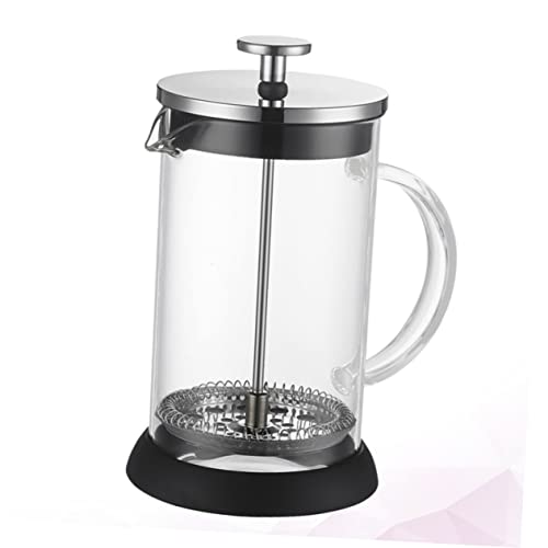 CONGARTENO 1pc Fashion Coffee Pot Manual Espresso Machines Tea Strainer Press Tea Maker Tea Brewer Pot Espresso Maker Press Coffee Machine Manual Espresso Press Coffee Filtration Teapot Black