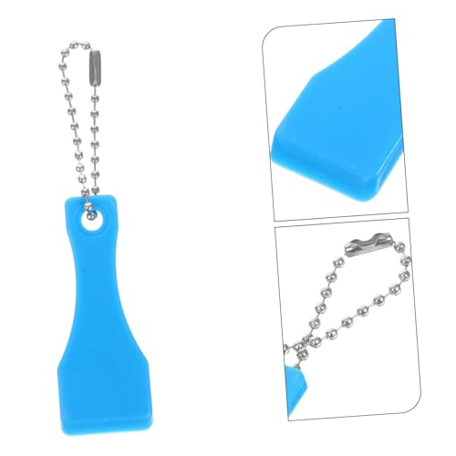 LALAFINA 10pcs Scratch-Offs Film Scraper Tool Thumb Keyring Scratcher Scraper for Label Plastic Scratch Off Tool Keychain Scratcher Keyring Scraper Tool Card Scraper Tool Abs Blue