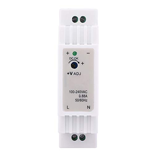 DIN Rail Power Supply,DR-15-12 DIN Rail Single Output Switching Power Supply 12V 1.25A 15W PWM Modulation for Control Cabinet, Industrial Equipment