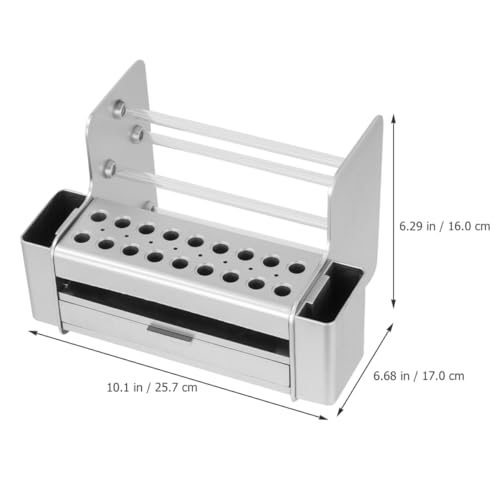 IWOWHERO Pe Tool Pvc Hand Tool Holder Screwdriver Tool Organizer Rack Tool Storage Holder or Silver