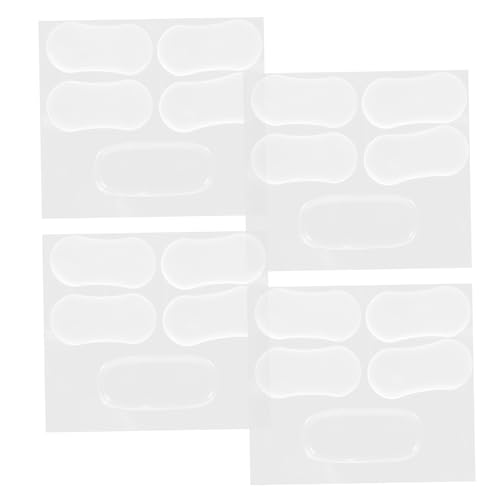 Hemobllo 4sets Toilet Seat Cushion Toilet Covers Toilet Gaskets Bidet Bumpers for Toilet Seats Toilet Seat Bumper Pads Clear Bumpers for Cabinets Furniture Bumpers Silicone 20pcs*4