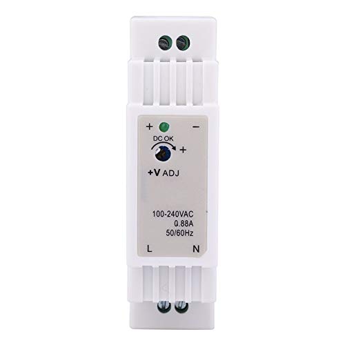 2pcs 15W 24V 0.63A DIN Rail Switching Power Supply Suitable for Control Cabinet Industrial Equipment