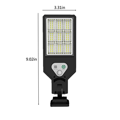 Solar Street Light Outdoor Solar Street lamp with Motion Sensor and Remote Control Solar Powered 3 Lighting Modes Led Solar Parking Lights for Garden, Street, Yard, Garage, Patio