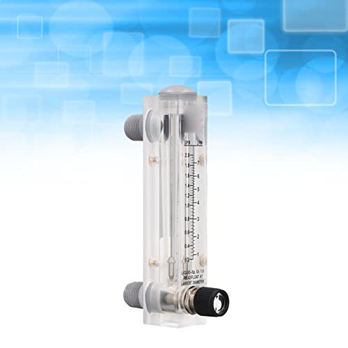 YLHHWVY Meter 0.2-2GPM Meter High Accuracy Panel Type Acrylic Liquid Flowmeter Science Lab Flowmeters