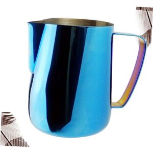 HOLIDYOYO Coffee Storage Cup Espresso Machines Latte Art Cup Tea Creamer Pitcher Cappuccino Maker Pitcher Coffee Container Simple Coffee Cup Espresso Shots Coffee Frothing Pitcher Blue