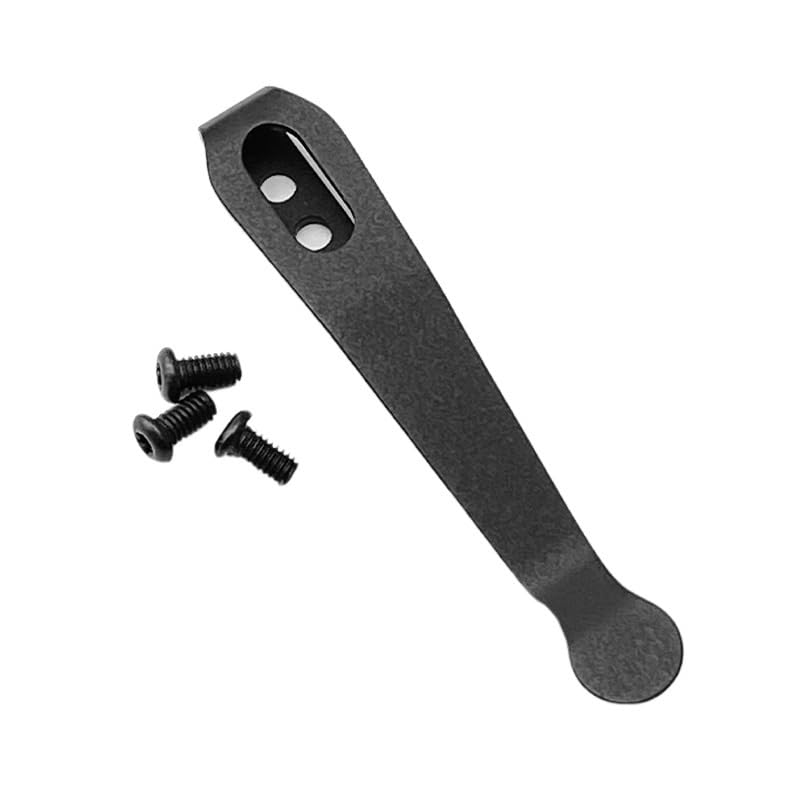 1PC Titanium Pocket Clip Fits for CIVIVI C907, Deep Carry Back Clip with 3PCS Stainless Steel Screws