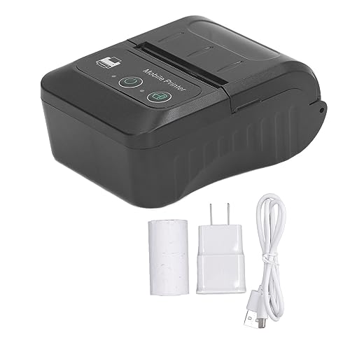 Gearwell Mobile Thermal Receipt Printer B luetooth APP Editable 58mm Thermal Printer Mobile Ticket Printer for Android W indows No Square iOS and Mac