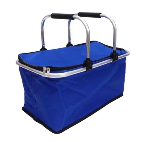 KICHOUSE Box Outdoor Portable Incubator Food Warmer Bags Insulated Cooler Bags Picnic Cooler Bag Hot Food Bags Insulated Grocery Bag Clear Bread Bins for Kitchen Cake Insulated Bag Blue