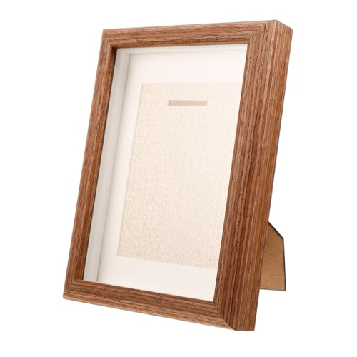 BCOATH Medal Storage Box Picture Frames Display Cabinet Table Top Display Case Display Shelf Photo Frame Display Shelves Badge Picture Holder Photo Display Frame Race Medal Display Wood