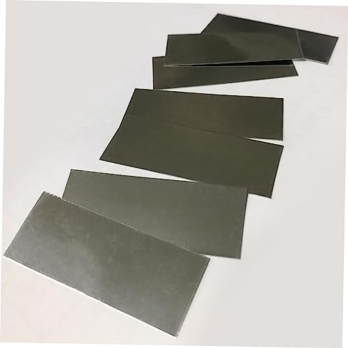 2 Pcs Zinc Fruit Electrode Strip Plate Material Battery Material Experimental Device Battery Tester Electrode Plate Silver Toyvian