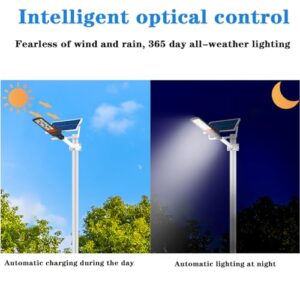 BVFNKQSC 300W400W500W Solar Street Lights Outdoor Waterproof, Outdoor LED Street Light Dusk to Dawn,High Power Split Type Induction Lighting Street lamp,400W