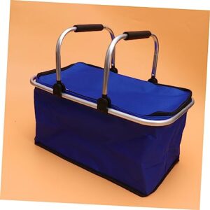 KICHOUSE Box Outdoor Portable Incubator Food Warmer Bags Insulated Cooler Bags Picnic Cooler Bag Hot Food Bags Insulated Grocery Bag Clear Bread Bins for Kitchen Cake Insulated Bag Blue