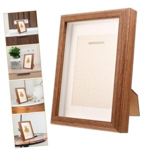 BCOATH Medal Storage Box Picture Frames Display Cabinet Table Top Display Case Display Shelf Photo Frame Display Shelves Badge Picture Holder Photo Display Frame Race Medal Display Wood