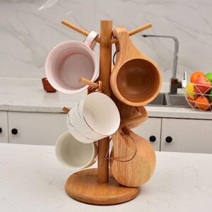 XPBEW Multipurpose Water Cup Wooden Cup Holder Drain Rack TeaSet Coffee Mug Afternoon TeasCups Milk Mug Decorative Teaware Set