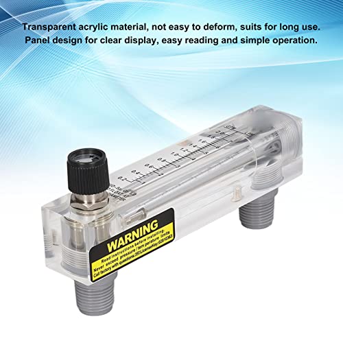 YLHHWVY Meter 0.2-2GPM Meter High Accuracy Panel Type Acrylic Liquid Flowmeter Science Lab Flowmeters