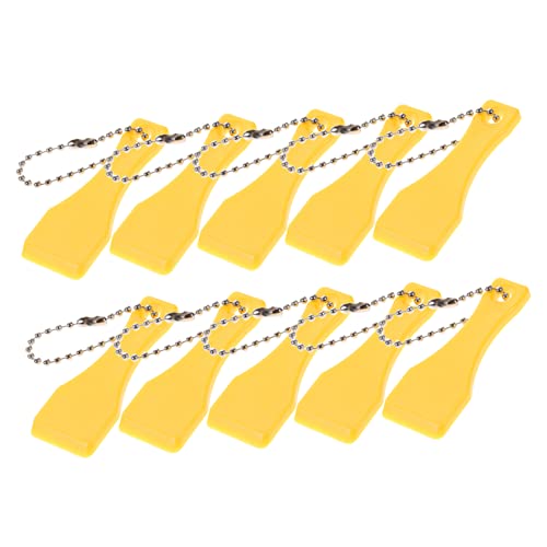 KONTONTY 20 Pcs Scraper Scratcher Tool Scraper for Pottery Tickets Ticket Scraping Tool Ticket Card Scratch Off Tools for Cards Scraper for Ticket Yellow Plastic