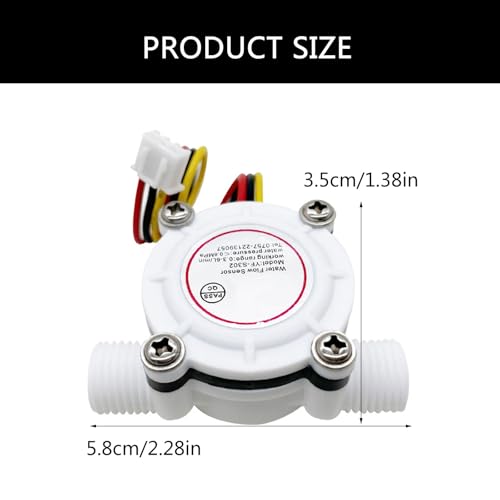 High Precisions Water Flowing Rate Meter G1/4 Interfaces 3.5-24V Flows Rate Monitors For & Measurement