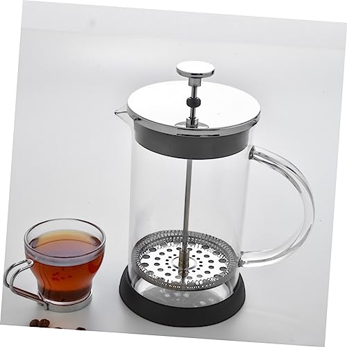 CONGARTENO 1pc Fashion Coffee Pot Manual Espresso Machines Tea Strainer Press Tea Maker Tea Brewer Pot Espresso Maker Press Coffee Machine Manual Espresso Press Coffee Filtration Teapot Black