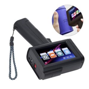 Handheld Inkjet Printer, Portable Inkjet Printer LED HD Screen Type C Charging for Barcode (US Plug 100-240V)