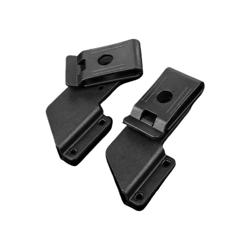 1PC 360° Rotatable Pocket Clip with Screws Fit for Kydex Sheath Knife Case, Universal Back Clip Replacement Accessory